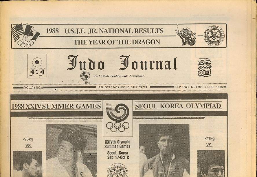 09/88 Judo Journal Newspaper